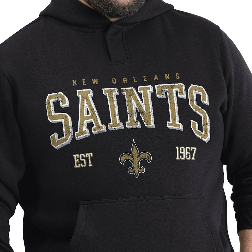 New Orleans Saints G-III Sports by Carl Banks Adaptive Team Spirit Graphic Fleece Pullover Hoodie | NFL New