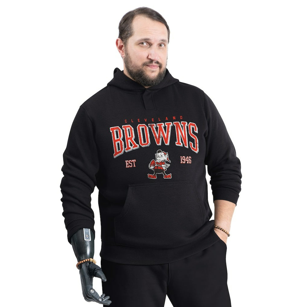 Cleveland Browns G-III Sports by Carl Banks Adaptive Team Spirit Graphic Fleece Pullover Hoodie | NFL Hot