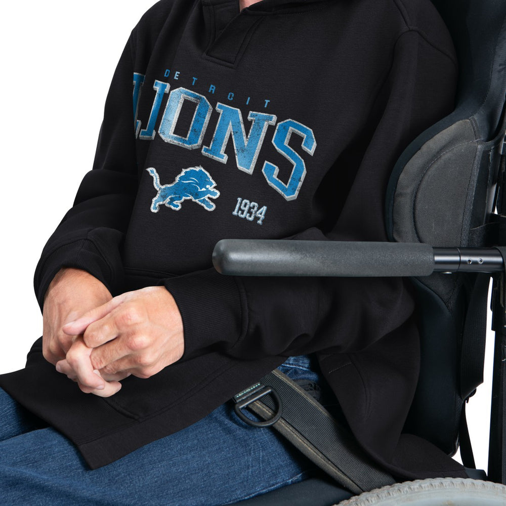 Detroit Lions G-III Sports by Carl Banks Adaptive Team Spirit Graphic Fleece Pullover Hoodie | NFL Hot
