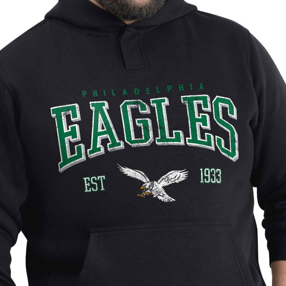 Philadelphia Eagles G-III Sports by Carl Banks Adaptive Team Spirit Graphic Fleece Pullover Hoodie | NFL Outlet