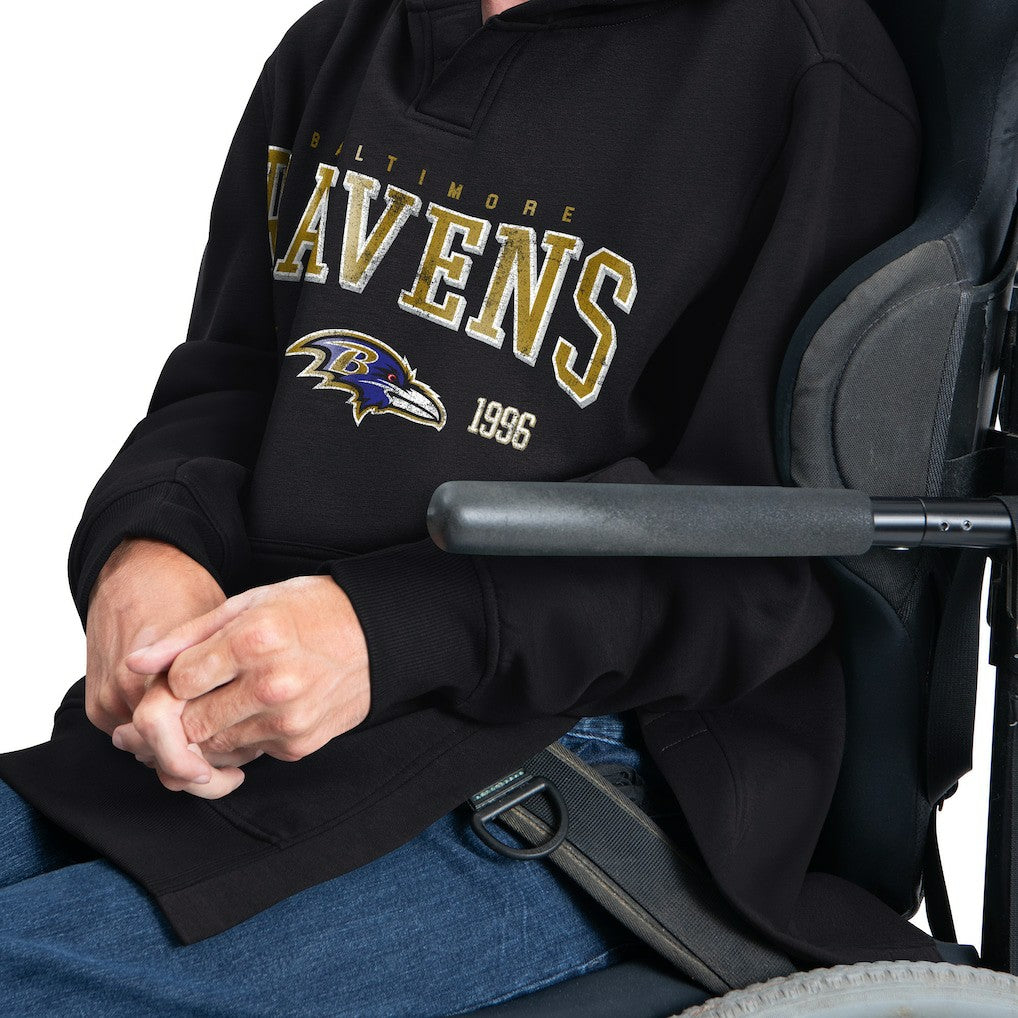 Baltimore Ravens G-III Sports by Carl Banks Adaptive Team Spirit Graphic Fleece Pullover Hoodie | NFL Sale
