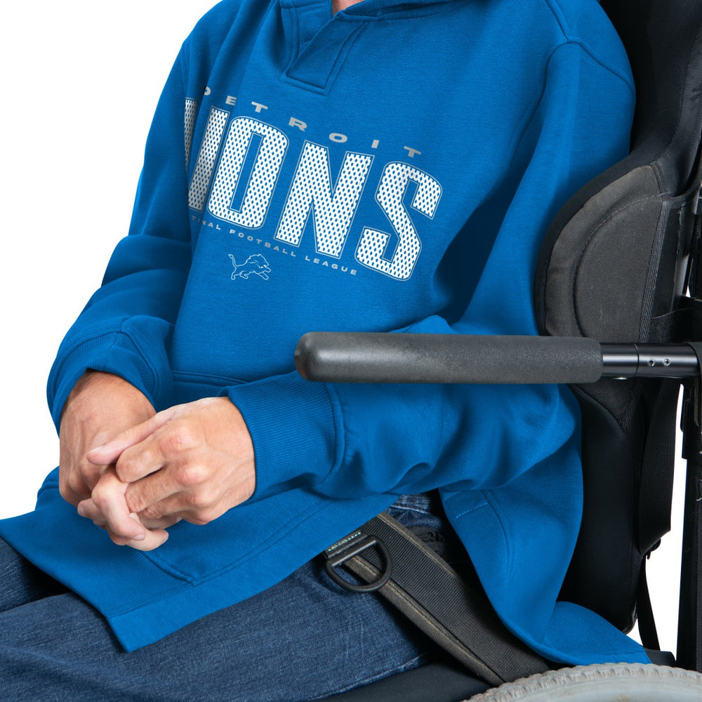 Detroit Lions G-III Sports by Carl Banks Adaptive Mesh Effect Team Graphic Fleece Pullover Hoodie | NFL Online