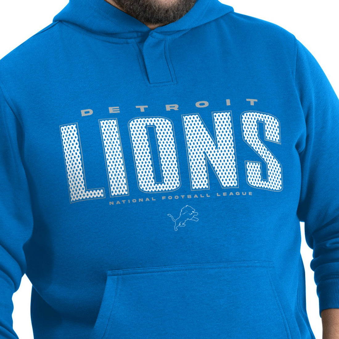 Detroit Lions G-III Sports by Carl Banks Adaptive Mesh Effect Team Graphic Fleece Pullover Hoodie | NFL Online