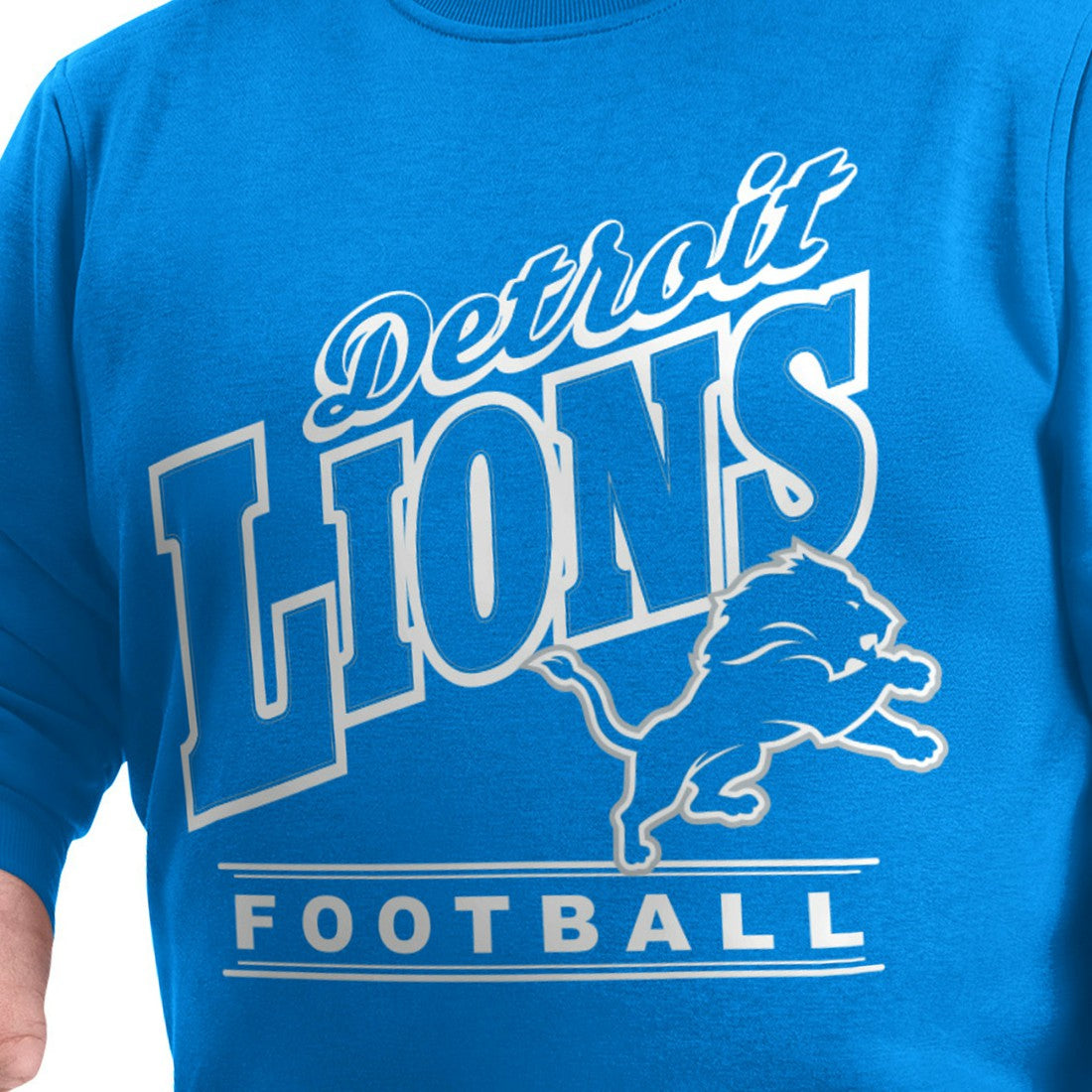 Detroit Lions G-III Sports by Carl Banks Adaptive Headliner Team Name Graphic Fleece Pullover Sweatshirt | NFL Sale