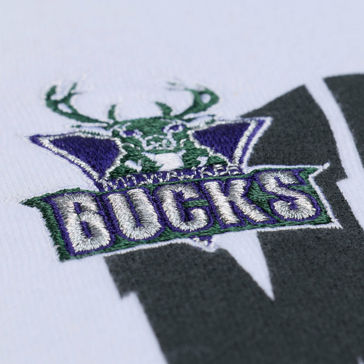White Milwaukee Bucks Women's Lightweight Block Letter Sweatshirt | NBA
