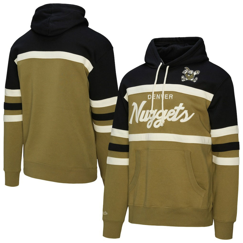 Olive/Black Denver Nuggets Double Clutch Head Coach Hoodie sale | NBA