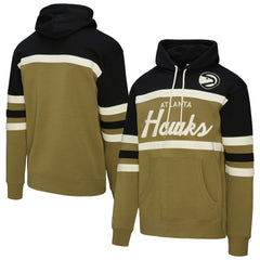 Olive/Black Atlanta Hawks Double Clutch Head Coach Hoodie | NBA
