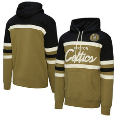 Olive Boston Celtics Double Clutch Head Coach Hoodie | NBA
