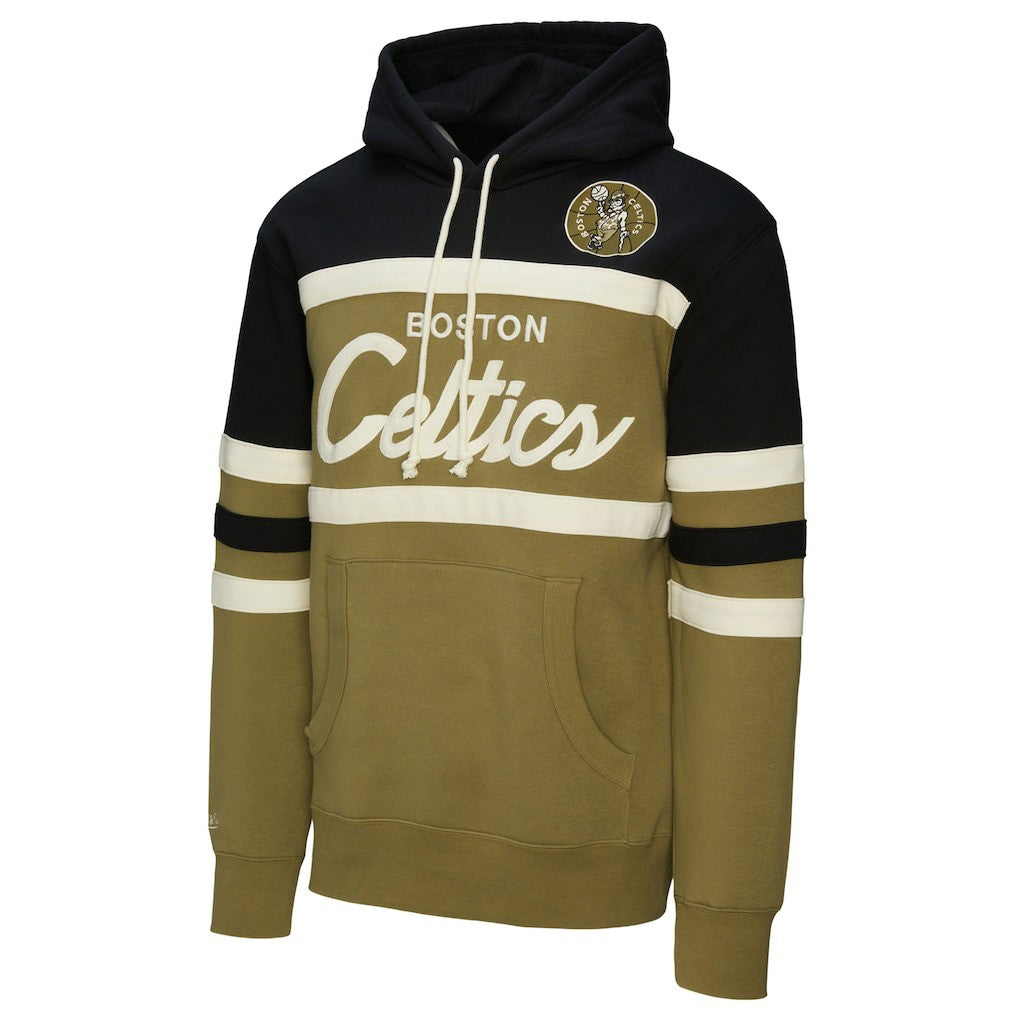 Olive Boston Celtics Double Clutch Head Coach Hoodie | NBA