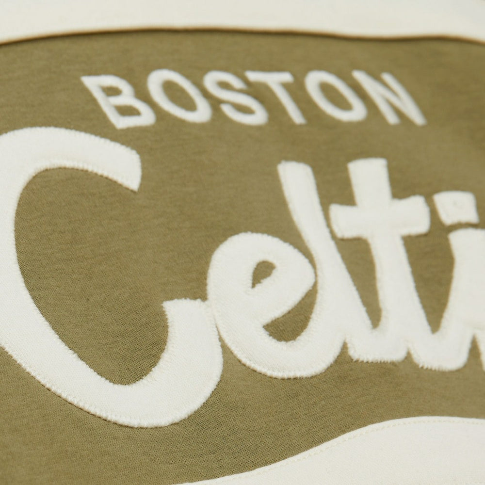 Olive Boston Celtics Double Clutch Head Coach Hoodie | NBA