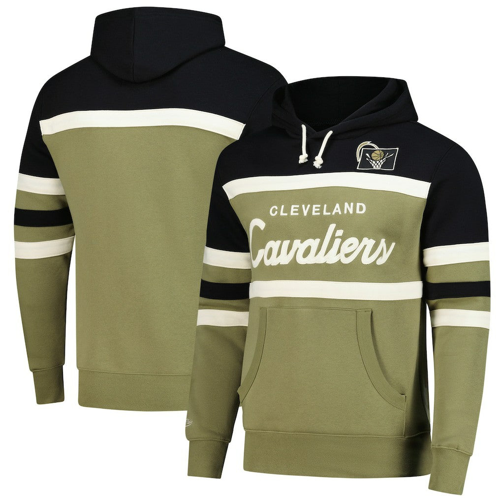 Olive/Black Cleveland Cavaliers Double Clutch Head Coach Hoodie sale | NBA