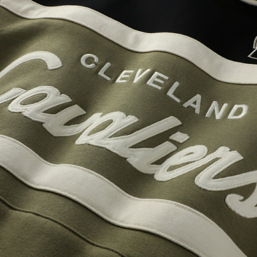 Olive/Black Cleveland Cavaliers Double Clutch Head Coach Hoodie sale | NBA