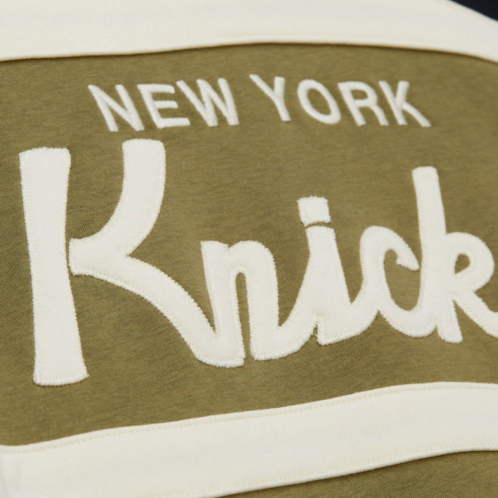Olive/Black New York Knicks Double Clutch Head Coach Hoodie | NBA