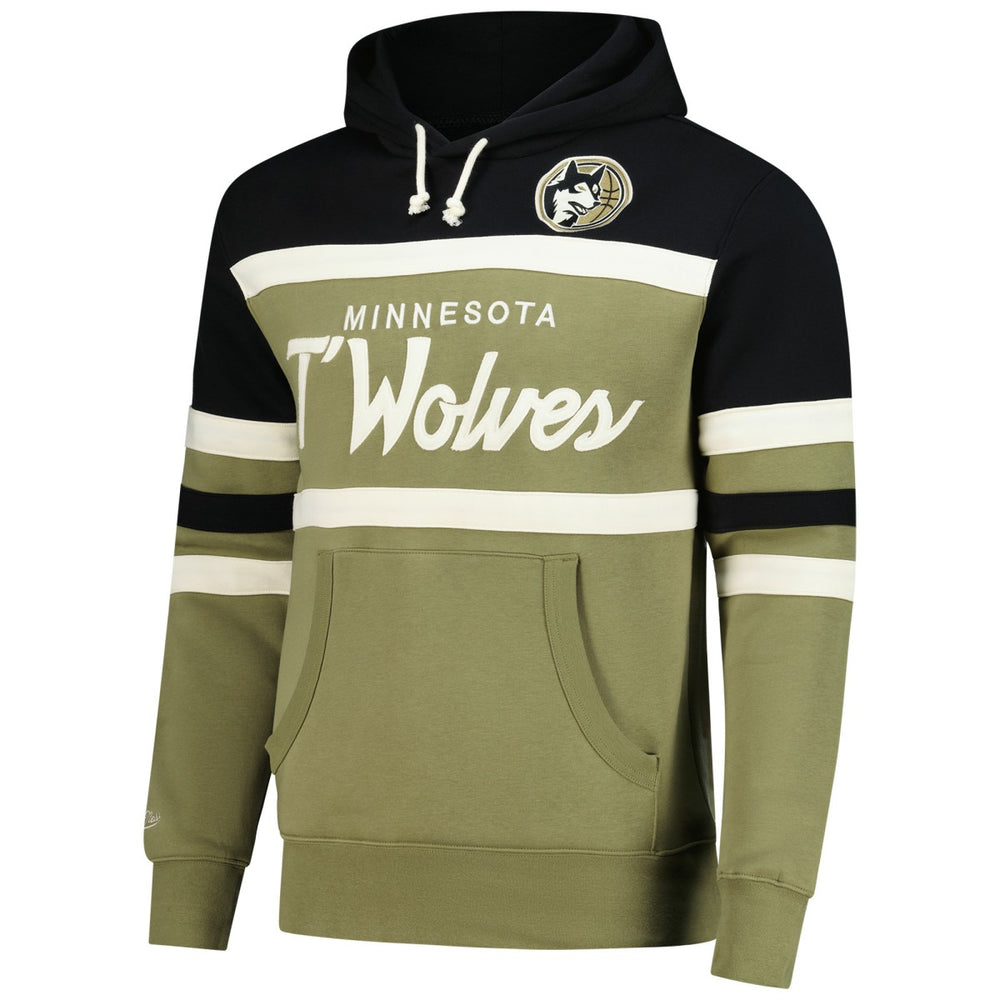 Olive/Black Minnesota Timberwolves Double Clutch Head Coach Hoodie | NBA