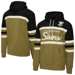 Olive Philadelphia 76ers Double Clutch Head Coach Hoodie | NBA