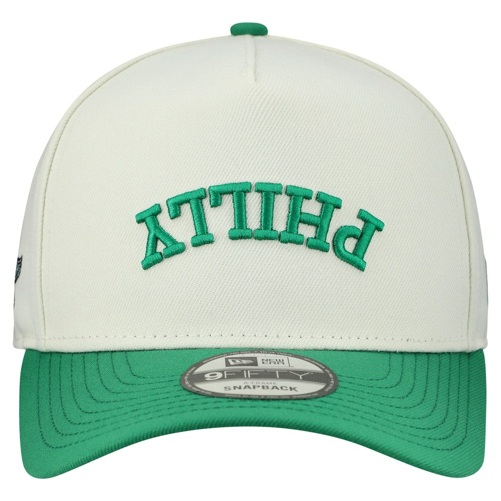 Philadelphia Eagles Upside Down 9FIFTY A-Frame Snapback Hat | NFL Hot