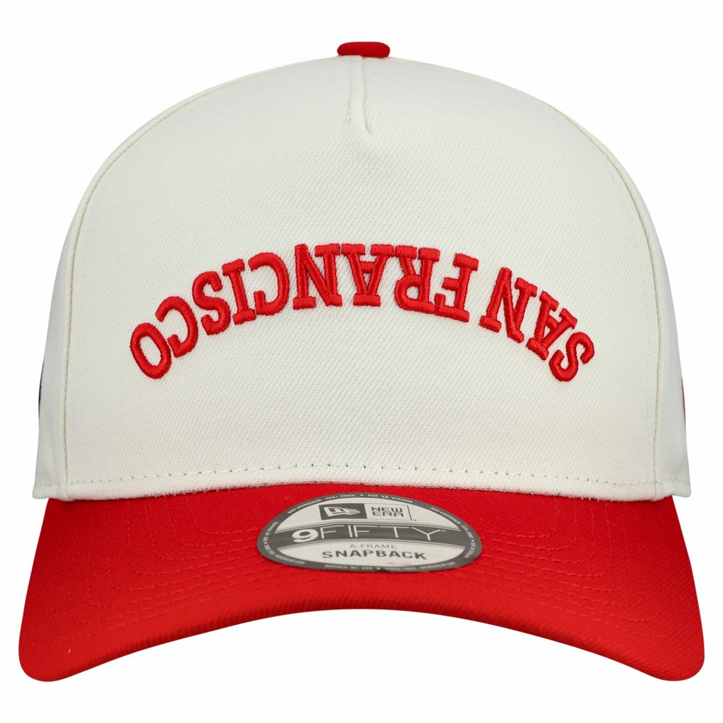 San Francisco 49ers Upside Down 9FIFTY A-Frame Snapback Hat | NFL Outlet