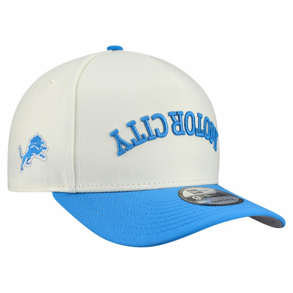 Detroit Lions Upside Down 9FIFTY A-Frame Snapback Hat | NFL New