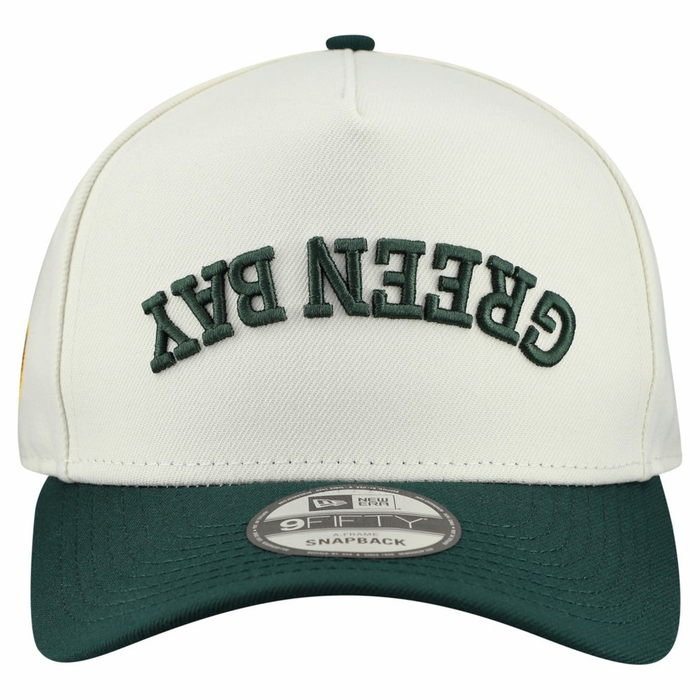 Green Bay Packers Upside Down 9FIFTY A-Frame Snapback Hat | NFL Sale