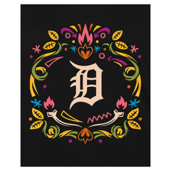 Detroit Tigers New Era Women's Día de los Muertos V-Neck T-Shirt - MLB T-shirts
