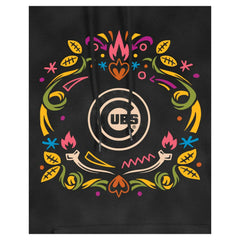 Chicago Cubs New Era Women's Día de Muertos Mineral Wash Hoodie Sweatshirt - MLB Hoodies