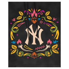 New York Yankees New Era Women's Día de Muertos Mineral Wash Hoodie Sweatshirt - MLB Hoodies