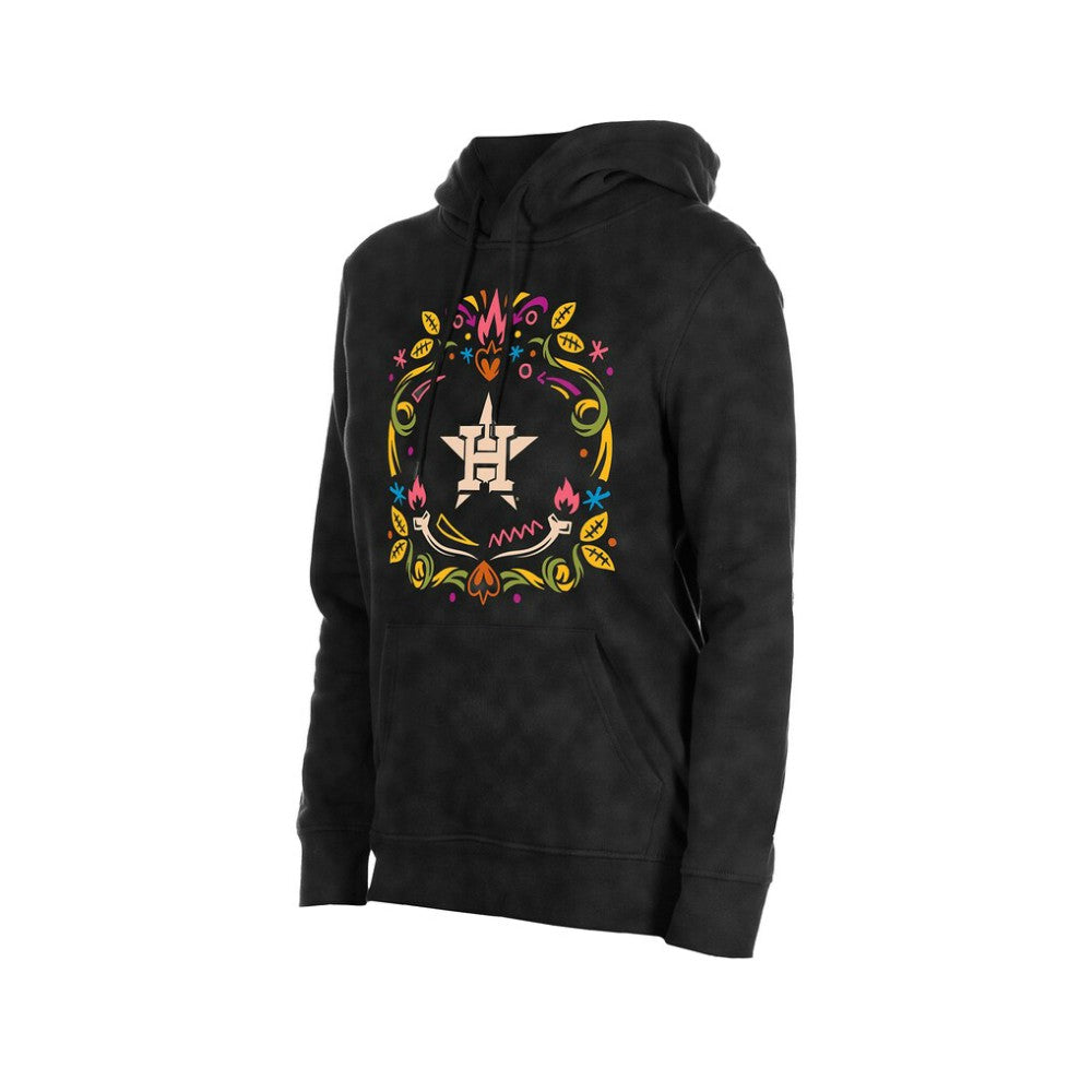 Houston Astros New Era Women's Día de Muertos Mineral Wash Hoodie Sweatshirt - MLB Hoodies