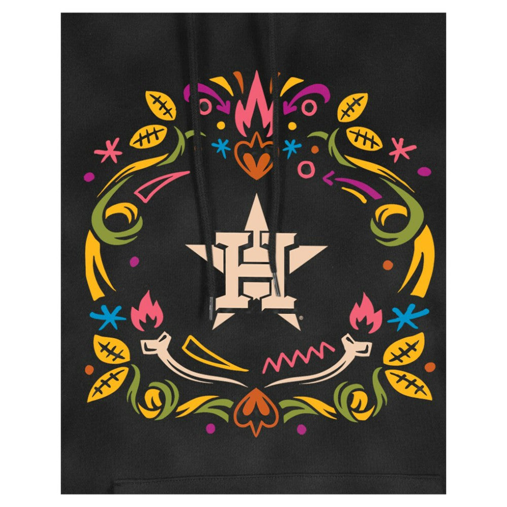 Houston Astros New Era Women's Día de Muertos Mineral Wash Hoodie Sweatshirt - MLB Hoodies