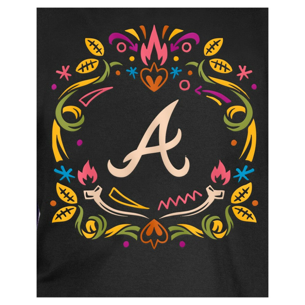 Atlanta Braves New Era Youth Día de los Muertos T-Shirt - MLB T-shirts