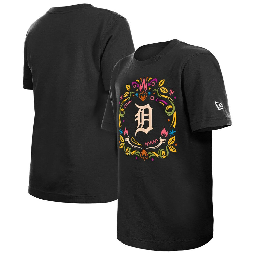 Detroit Tigers New Era Youth Día de los Muertos T-Shirt - MLB T-shirts