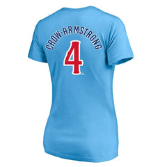 Pete Crow-Armstrong Chicago Cubs Profile Women's Plus Size Name & Number V-Neck T-Shirt - MLB T-shirts