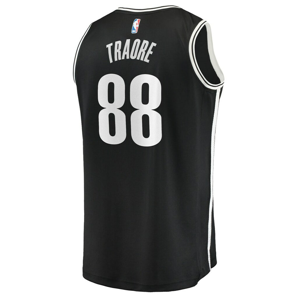 Black Nolan Traoré Brooklyn Nets Fast Break Replica Jersey | NBA