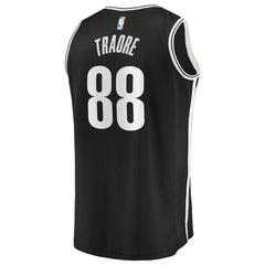 Black Nolan Traoré Brooklyn Nets Fast Break Replica Jersey | NBA