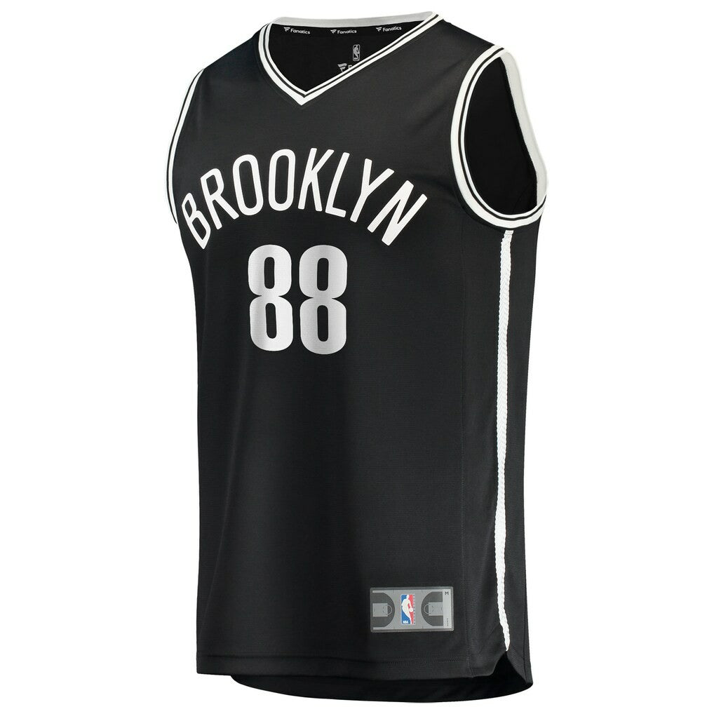 Black Nolan Traoré Brooklyn Nets Youth Fast Break Replica Jersey | NBA