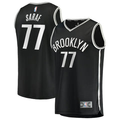 Black Ben Saraf Brooklyn Nets Youth Fast Break Replica Jersey | NBA