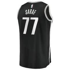 Black Ben Saraf Brooklyn Nets Youth Fast Break Replica Jersey | NBA