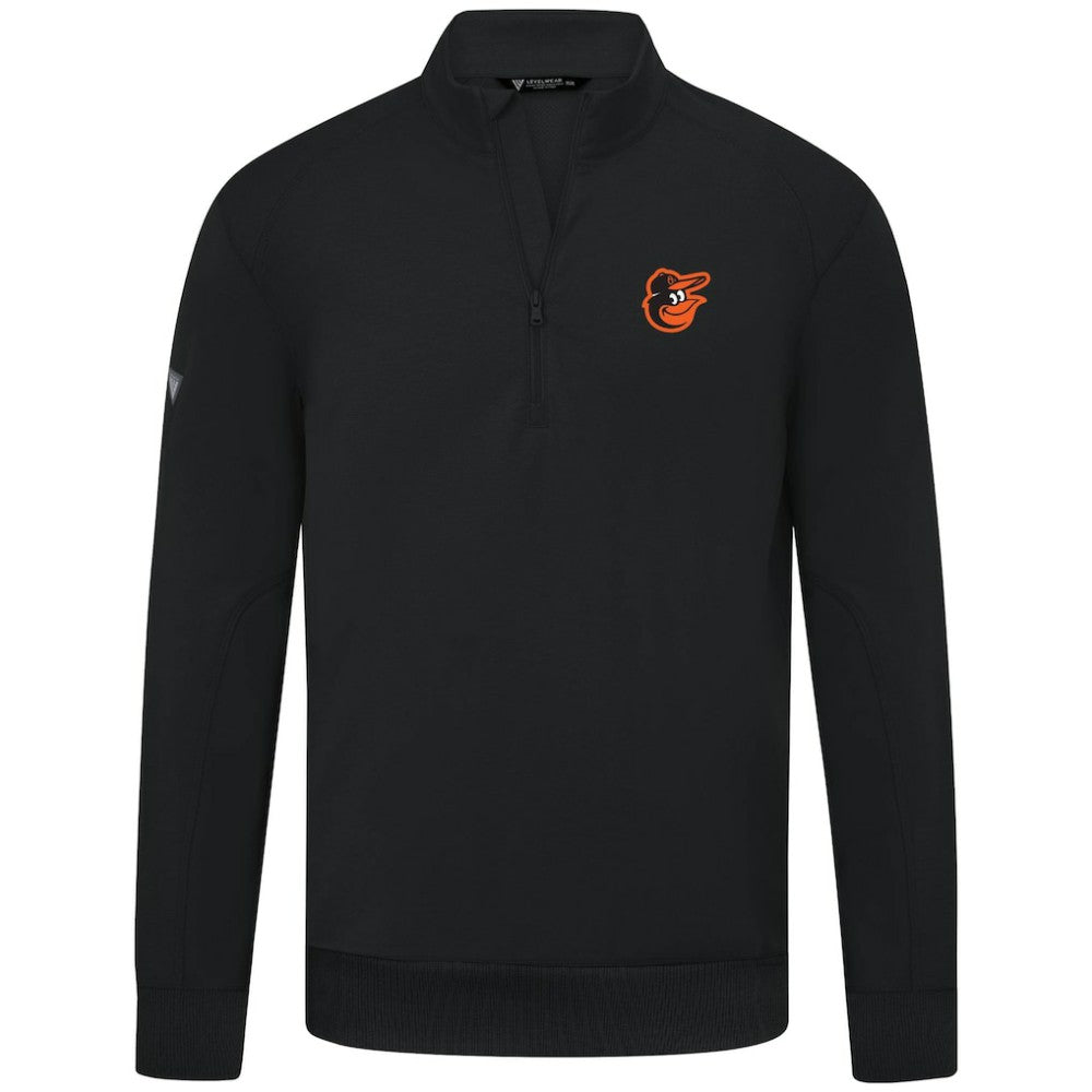Baltimore Orioles Levelwear Upright Insignia Tri-Blend Quarter-Zip Pullover - MLB Pullover