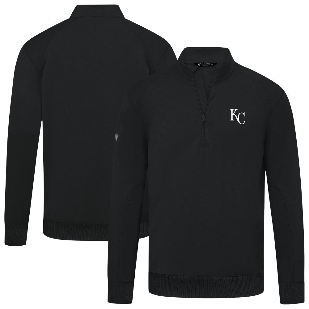 Kansas City Royals Levelwear Upright Insignia Tri-Blend Quarter-Zip Pullover - MLB Pullover