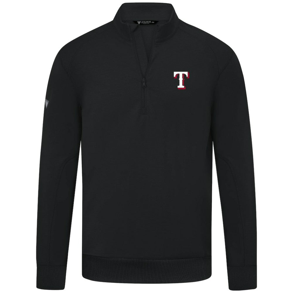 Texas Rangers Levelwear Upright Insignia Tri-Blend Quarter-Zip Pullover - MLB Pullover