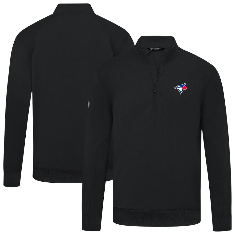 Toronto Blue Jays Levelwear Upright Insignia Tri-Blend Quarter-Zip Pullover - MLB Pullover