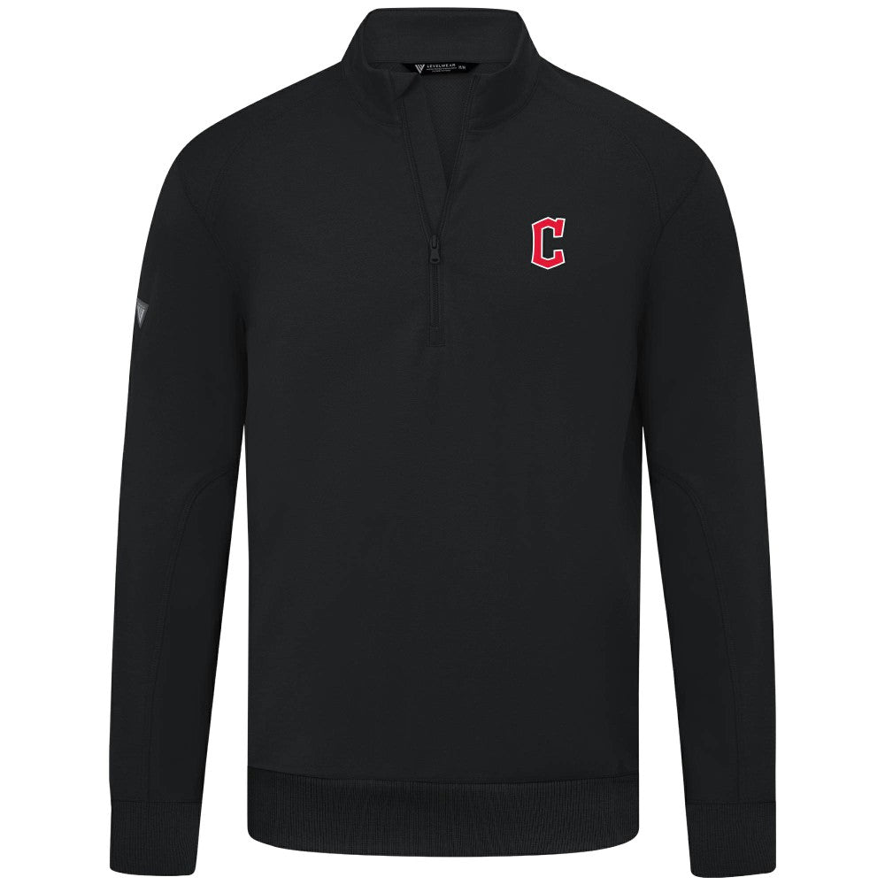 Cleveland Guardians Levelwear Upright Insignia Tri-Blend Quarter-Zip Pullover - MLB Pullover