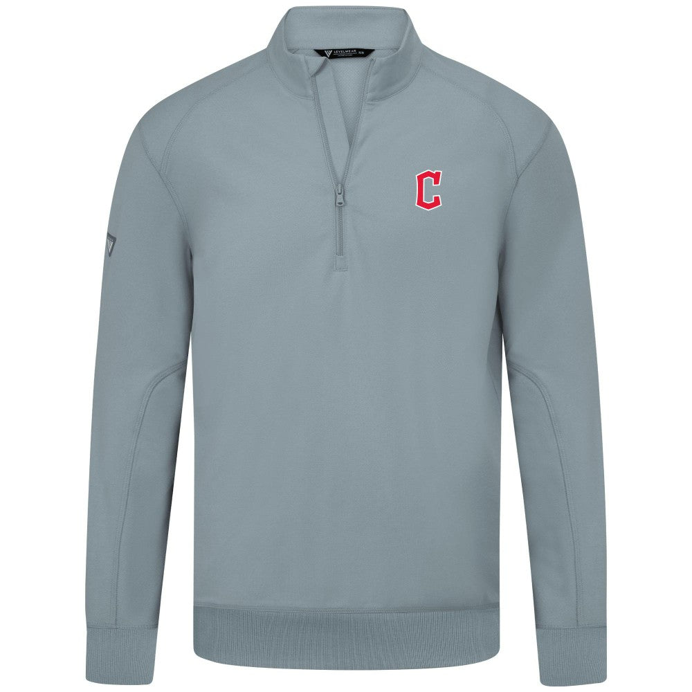 Cleveland Guardians Levelwear Upright Insignia Tri-Blend Quarter-Zip Pullover - MLB Pullover