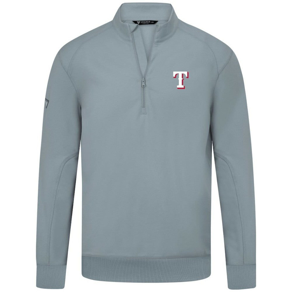 Texas Rangers Levelwear Upright Insignia Tri-Blend Quarter-Zip Pullover - MLB Pullover