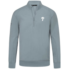 Philadelphia Phillies Levelwear Upright Insignia Tri-Blend Quarter-Zip Pullover - MLB Pullover