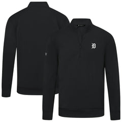 Detroit Tigers Levelwear Upright Insignia Tri-Blend Quarter-Zip Pullover - MLB Pullover