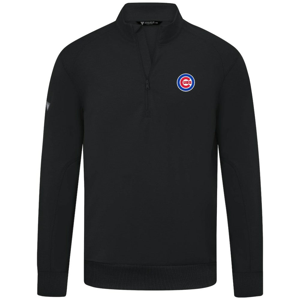 Chicago Cubs Levelwear Upright Insignia Tri-Blend Quarter-Zip Pullover - MLB Pullover