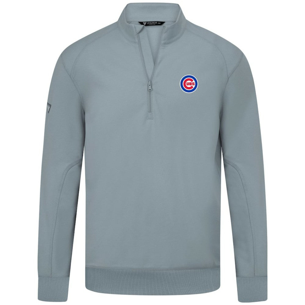 Chicago Cubs Levelwear Upright Insignia Tri-Blend Quarter-Zip Pullover - MLB Pullover