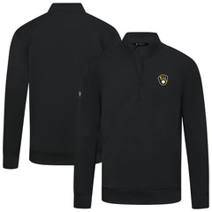 Milwaukee Brewers Levelwear Upright Insignia Tri-Blend Quarter-Zip Pullover - MLB Pullover