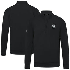 St. Louis Cardinals Levelwear Upright Insignia Tri-Blend Quarter-Zip Pullover - MLB Pullover
