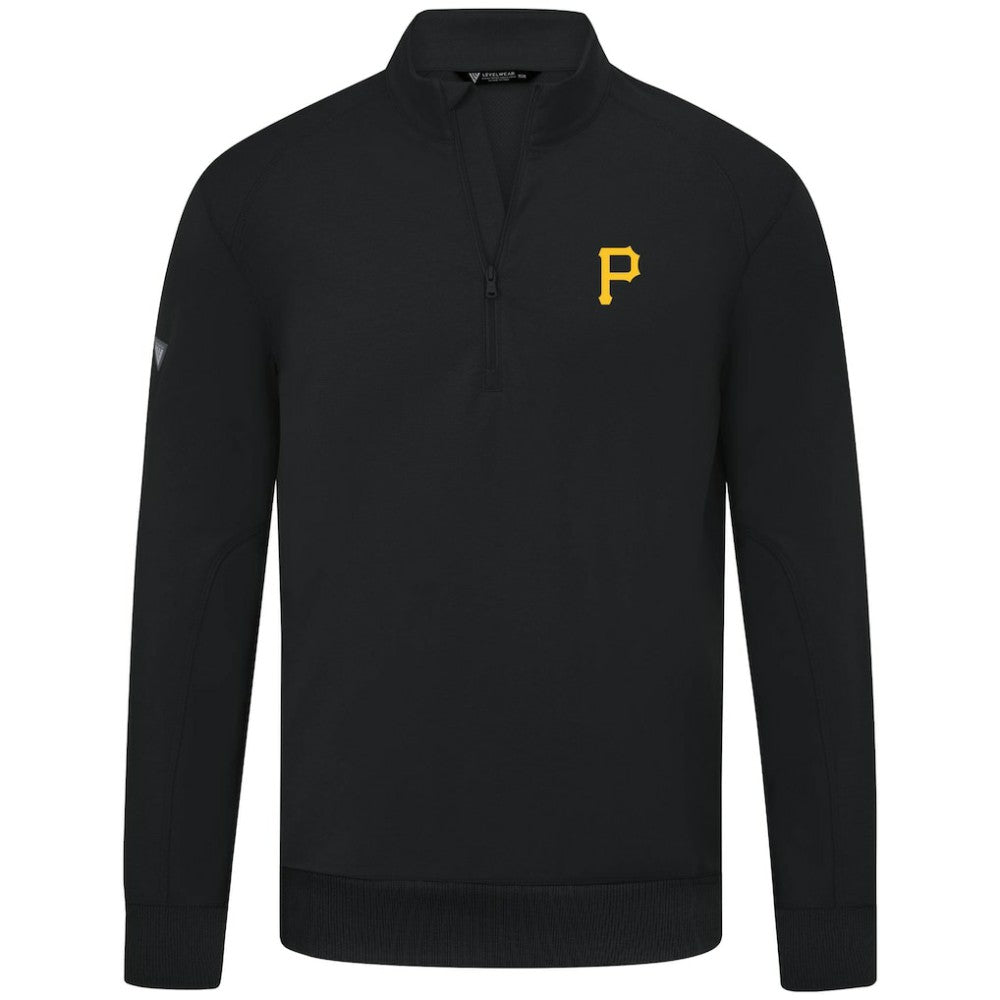 Pittsburgh Pirates Levelwear Upright Insignia Tri-Blend Quarter-Zip Pullover - MLB Pullover